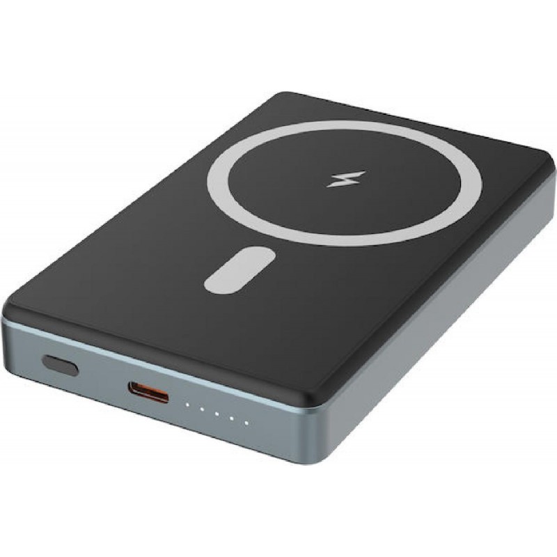 Powertech MagSafe Power Bank 10000mAh 20W (PT-1377) Γκρι