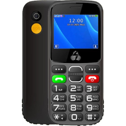Powertech Sentry Eco II Dual SIM (32MB) Κινητό με Κουμπιά (PTM-39) Μαύρο
