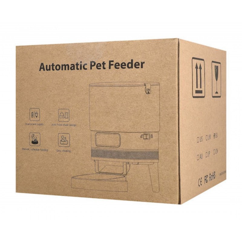 BRUNO smart ταΐστρα κατοικίδιων, 4L, WiFi, BRN-0232 λευκή