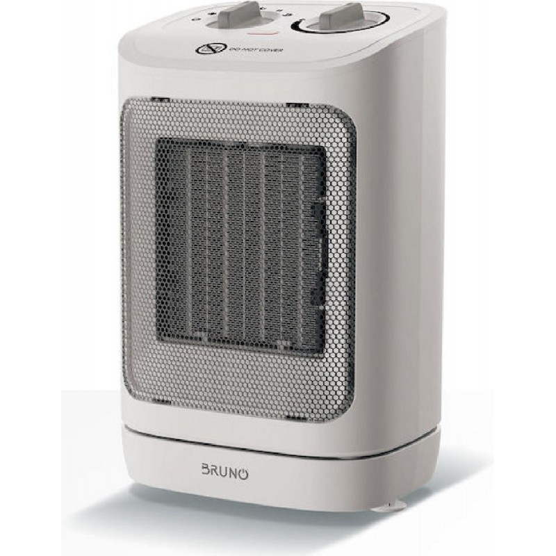 BRUNO κεραμικό αερόθερμο BRN-0255, 2000W, με θερμοστάτη/ανεμιστήρα/αυτόματη περιστροφή, λευκό
