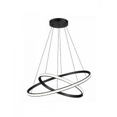 POWERTECH LED φωτιστικό οροφής , Φ40x120cm, PT-1525 μαύρο