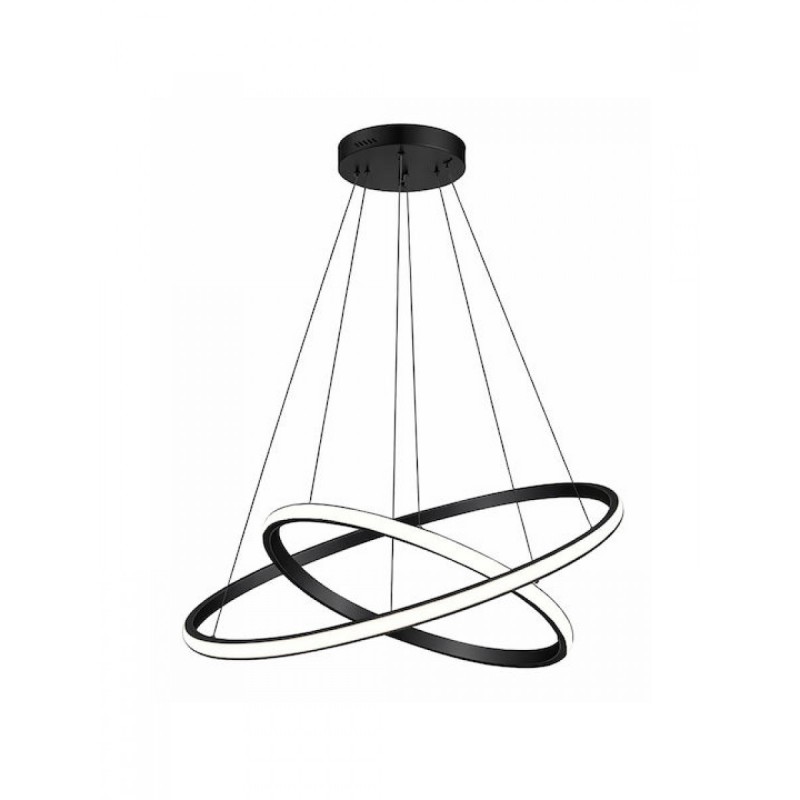 POWERTECH LED φωτιστικό οροφής , Φ40x120cm, PT-1525 μαύρο