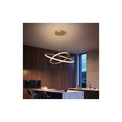 POWERTECH LED φωτιστικό οροφής 25W, PT-1526, χρυσό
