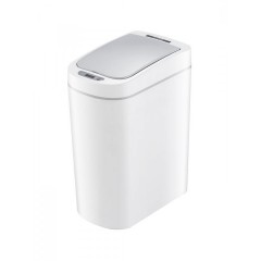 HOME USE κάδος απορριμμάτων με φωτοκύτταρο, 7lt, HUH-0255 λευκός