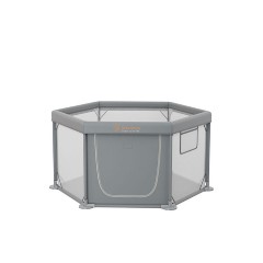 Bebe Stars Παρκοκρέβατο Πολύγωνο Nestilo Grey 889-100