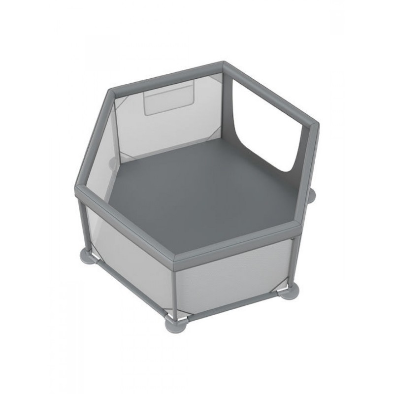 Bebe Stars Παρκοκρέβατο Πολύγωνο Nestilo Grey 889-100