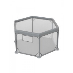 Bebe Stars Παρκοκρέβατο Πολύγωνο Nestilo Grey 889-100