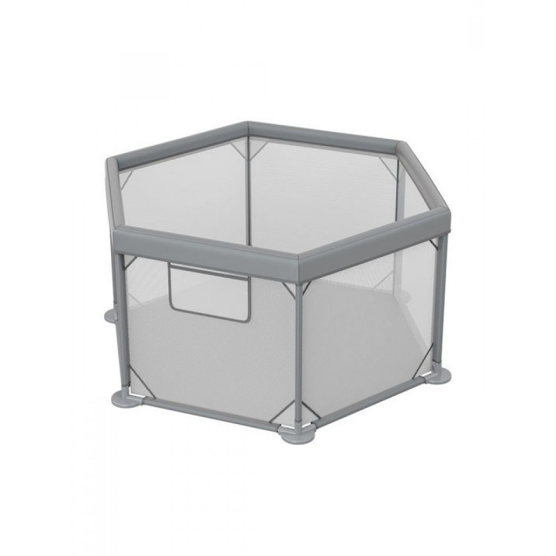 Bebe Stars Παρκοκρέβατο Πολύγωνο Nestilo Grey 889-100