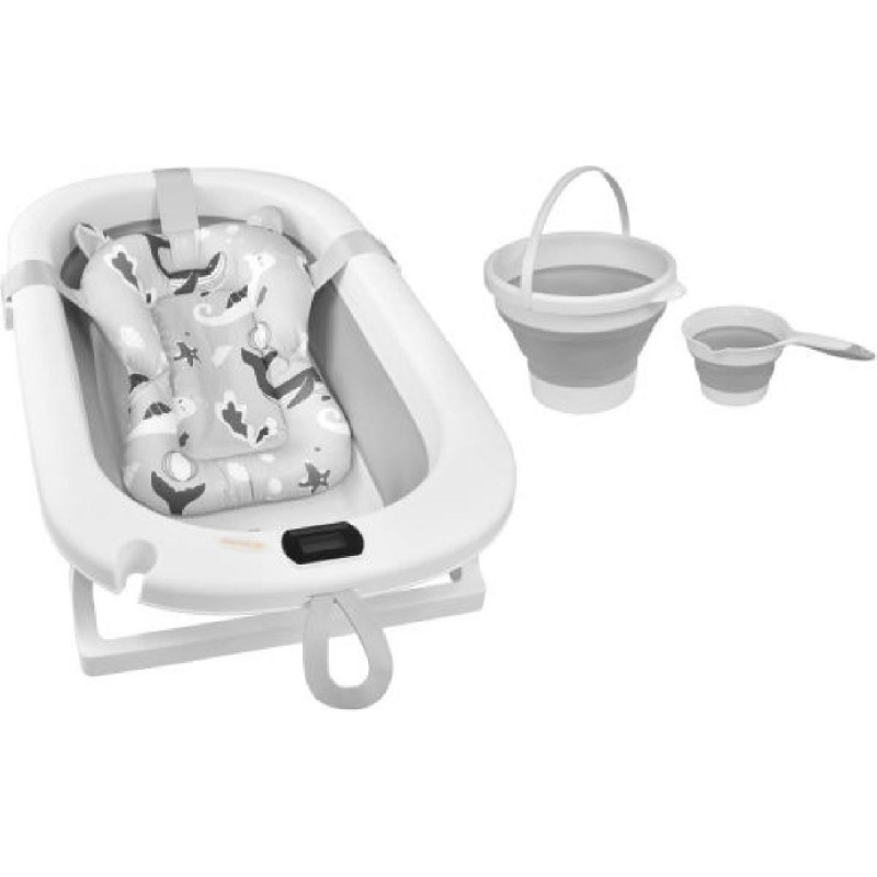 Bebe Stars Μπανιέρα Πτυσσόμενη Foldy SET με Θερμόμετρο και αξεσουάρ 26-100