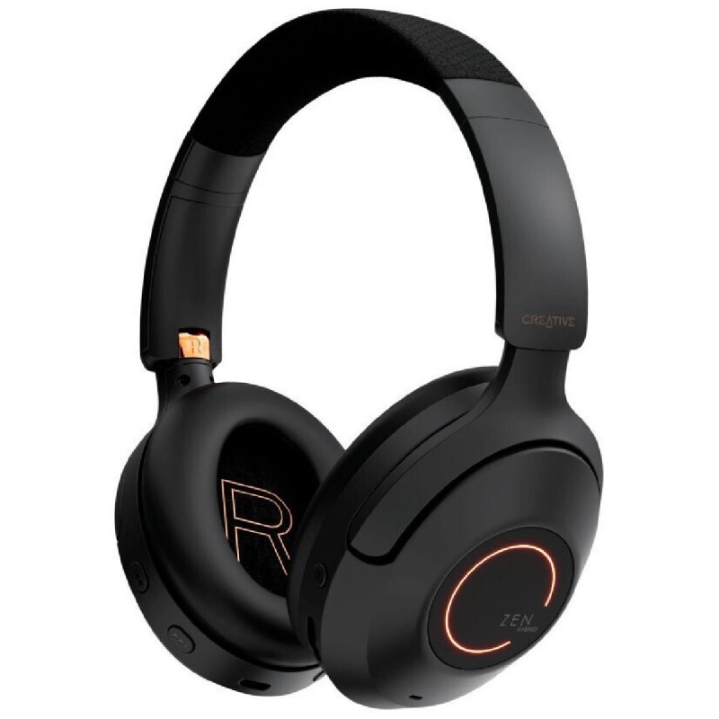 Creative Zen Hybrid Pro Ασύρματα/Ενσύρματα Over Ear Ακουστικά με 27 ώρες Λειτουργίας (51EF1040AA000) Μαύρο Creative Zen Hybrid Pro Ασύρματα/Ενσύρματα Over Ear Ακουστικά με 27 ώρες Λειτουργίας (51EF1040AA000) Μαύρο
