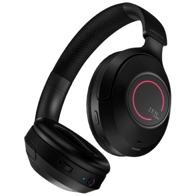 Creative Zen Hybrid Pro Ασύρματα/Ενσύρματα Over Ear Ακουστικά με 27 ώρες Λειτουργίας (51EF1040AA000) Μαύρο Creative Zen Hybrid Pro Ασύρματα/Ενσύρματα Over Ear Ακουστικά με 27 ώρες Λειτουργίας (51EF1040AA000) Μαύρο