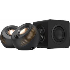 Creative Pebble X Plus Ηχεία Υπολογιστή Bluetooth RGB 30W (51MF0495AA000) Μαύρα