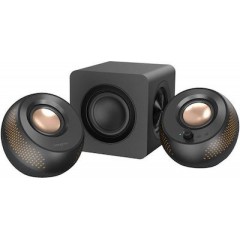Creative Pebble X Plus Ηχεία Υπολογιστή Bluetooth RGB 30W (51MF0495AA000) Μαύρα