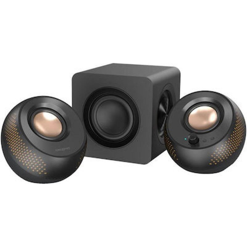Creative Pebble X Plus Ηχεία Υπολογιστή Bluetooth RGB 30W (51MF0495AA000) Μαύρα