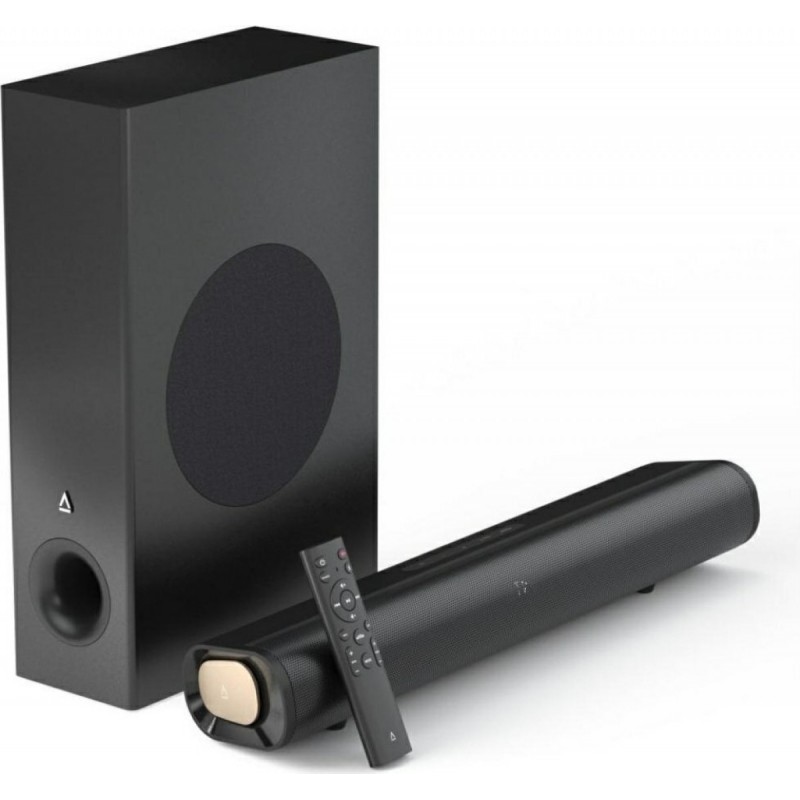 Creative Stage Pro Soundbar 2.1 Bluetooth και HDMI 160W με Ασύρματο Subwoofer και Τηλεχειριστήριο (51MF8495AA000) Μαύρο