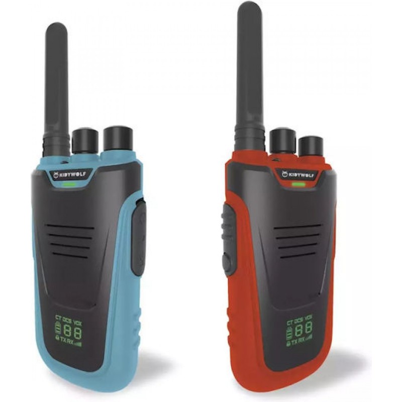 Kidywolf Kidytalk Walkie-Talkies (KDW-180125) Blue/Red 2pcs