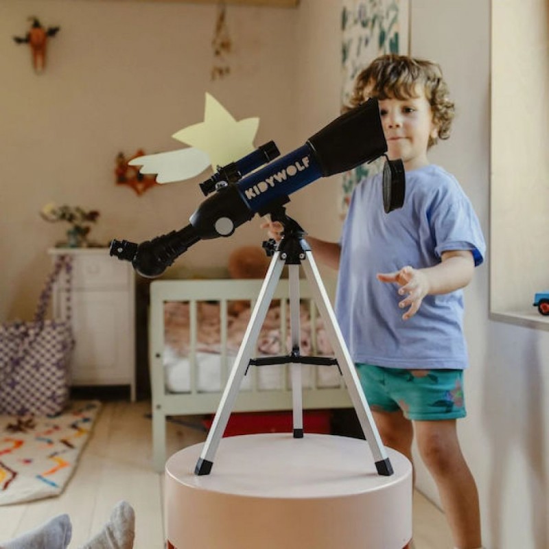 Kidywolf Kidytelescope Παιδικό Φορητό Τηλεσκόπιο με Τρίποδο και Πυξίδα για 4+ Ετών(KDW-181818)