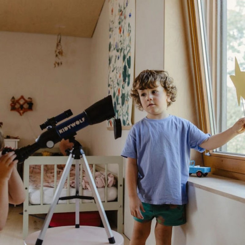 Kidywolf Kidytelescope Παιδικό Φορητό Τηλεσκόπιο με Τρίποδο και Πυξίδα για 4+ Ετών(KDW-181818)