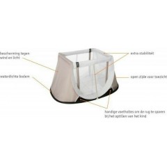 AeroMoov Instant Travel cot κούνια ταξιδίου White Sand