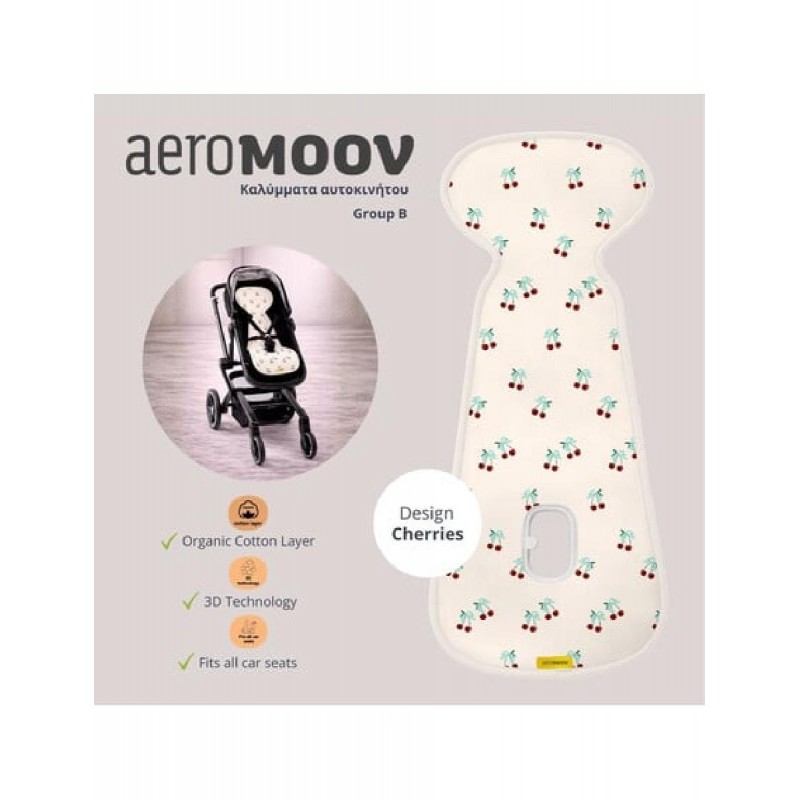 Aeromoov Αντι-ιδρωτικό κάλυμμα για καρότσι Air Layer Cherries