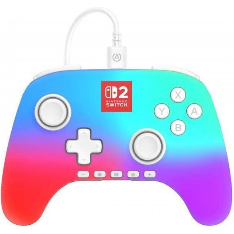 PowerA Advanced Ενσύρματο Gamepad για Switch 2 Lumectra (NSGP0424-01) Λευκό