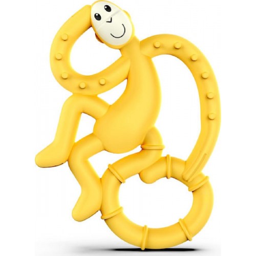 Matchstick Mini Monkey Μασητικός Κρίκος Οδοντοφυΐας Χωρίς BPA από Σιλικόνη για 0 m+ (MM-MMT-006) Yellow