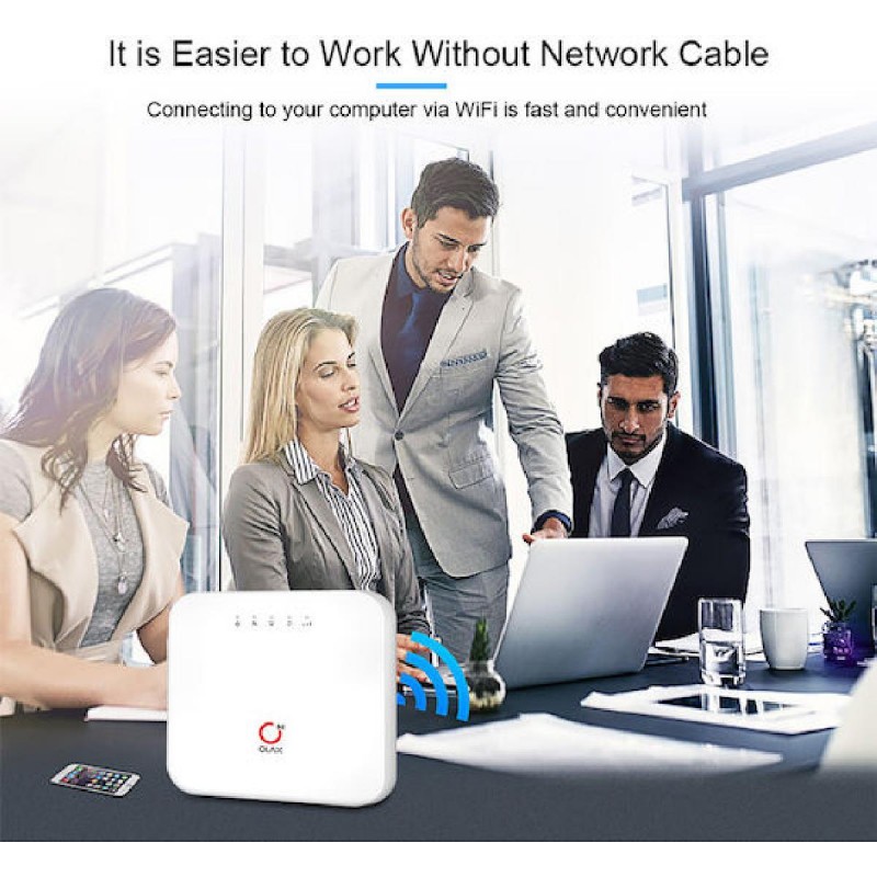 Olax AX6 Pro Ασύρματο Φορητό Hotspot 4G LTE WiFi 300Mbps 4000mAh (AX6-PRO) Λευκό