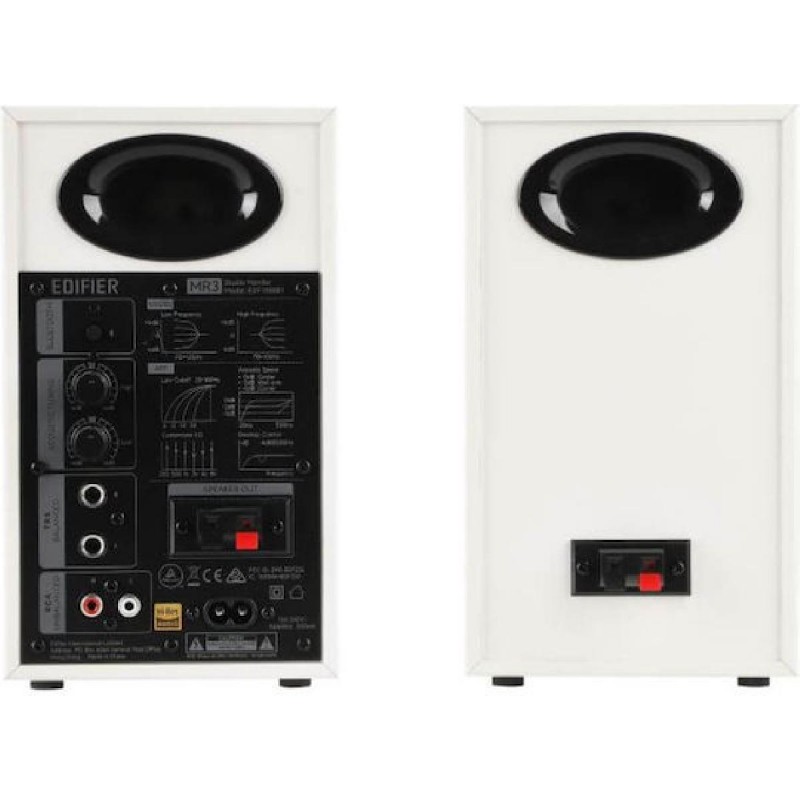 Edifier MR3 Ασύρματα Ηχεία Υπολογιστή 2.0 με Bluetooth 36W Λευκά