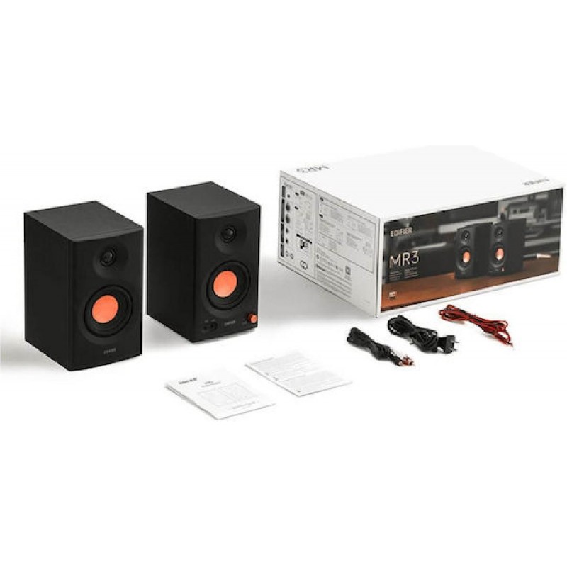 Edifier MR3 Ασύρματα Ηχεία Υπολογιστή 2.0 με Bluetooth 36W Μαύρα
