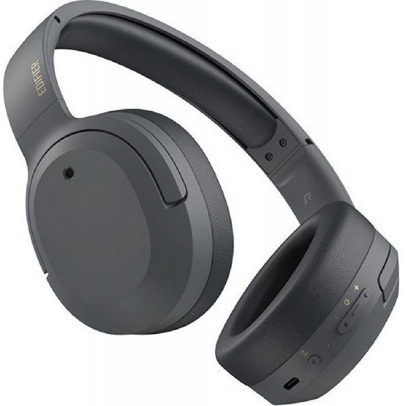 Edifier W820NB Plus Ασύρματα/Ενσύρματα Over Ear Ακουστικά με 49 ώρες Λειτουργίας και Quick Charge Γκρι Edifier W820NB Plus Ασύρματα/Ενσύρματα Over Ear Ακουστικά με 49 ώρες Λειτουργίας και Quick Charge Γκρι