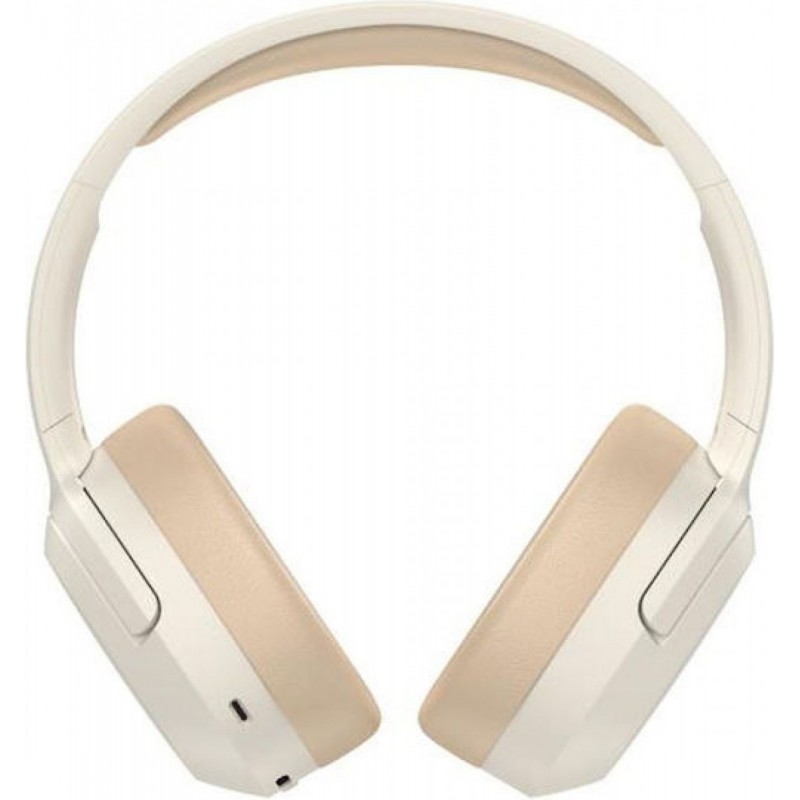 Edifier W820NB Plus Ασύρματα / Ενσύρματα Over Ear Ακουστικά με 49 ώρες Λειτουργίας Ivory