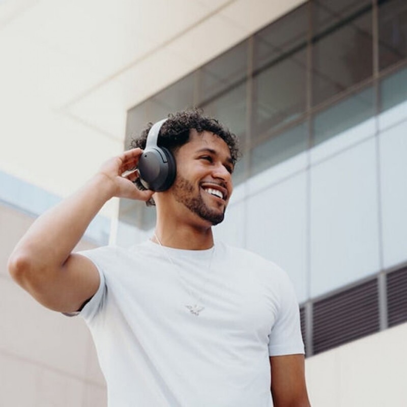 Edifier W820NB Plus V2.0 Ασύρματα / Ενσύρματα Over Ear Ακουστικά με 49 ώρες Λειτουργίας Γκρι