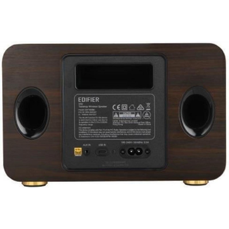 Edifier D32 Φορητό Ηχείο 60W με Διάρκεια Μπαταρίας έως 12 ώρες Black Walnut