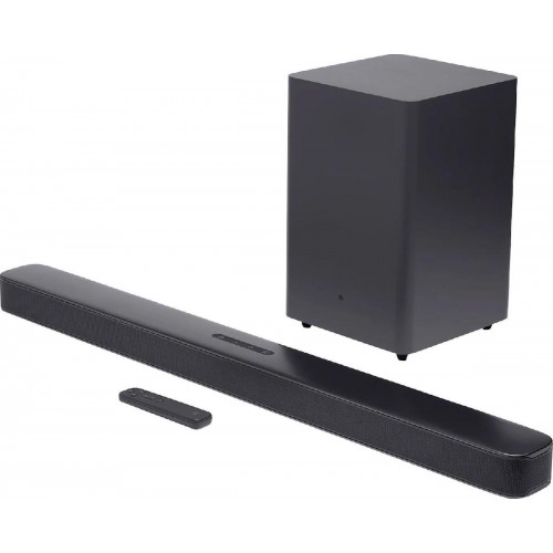JBL Bar Deep Bass Soundbar 300W 2.1 με Ασύρματο Subwoofer και Τηλεχειριστήριο Μαύρο (MK2)