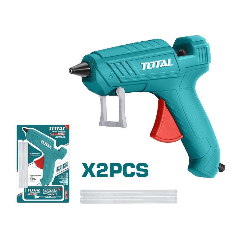 Total (TT101116) Ηλεκτρικό Πιστόλι Θερμοκόλλησης 100W για Ράβδους Σιλικόνης 11.2mm