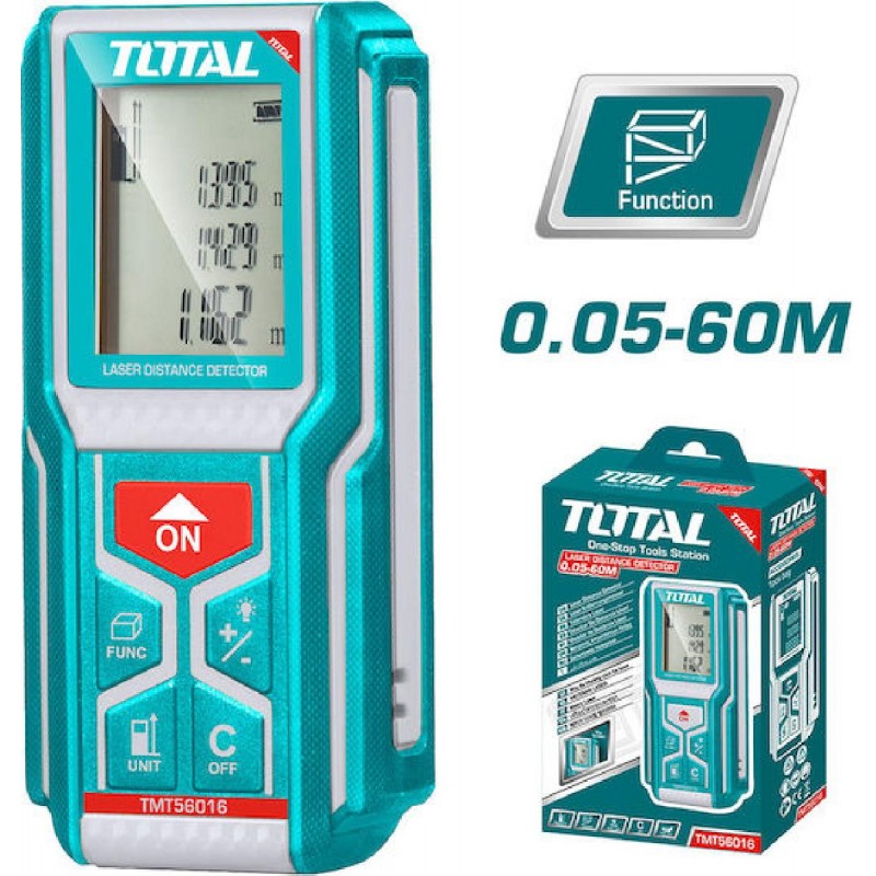 Total (TMT56016) Μετρητής Αποστάσεων Laser 60m