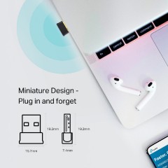 TP-LINK Archer T2UB Nano Ασύρματος USB Αντάπτορας Δικτύου 600Mbps (0152502371) v1.0