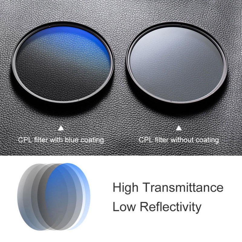 K&F Concept 58mm Blue coat MC CPL Filter (KF01.1437)