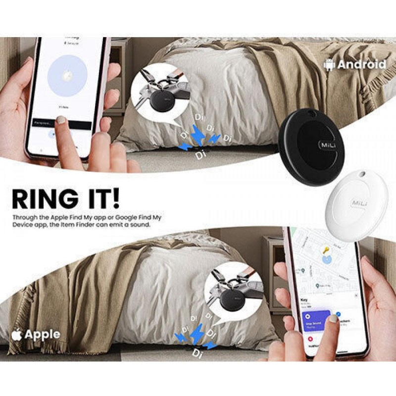 MiLi MiTag Duo Apple and Google Tracker (HD-P16) Λευκό