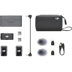 DJI Mic 2 Wireless Microphone (2TX + 1RX + Charging Case) CE (CP.RN.00000324.01)