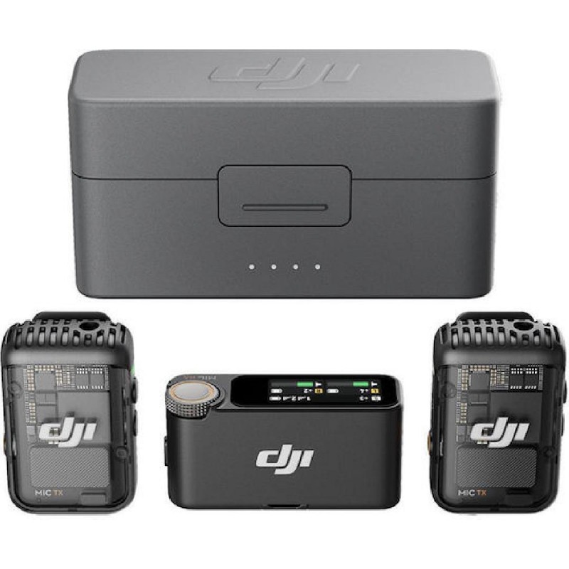 DJI Mic 2 Wireless Microphone (2TX + 1RX + Charging Case) CE (CP.RN.00000324.01)