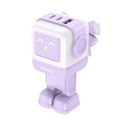 Ugreen Φορτιστής Χωρίς Καλώδιο GaN με Θύρα USB-A και 2 Θύρες USB-C 65W Power Delivery / Quick Charge 4.0 (35291) Μωβ