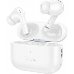 Hoco EW56 In-ear Bluetooth Handsfree Ακουστικά με Θήκη Φόρτισης Λευκά