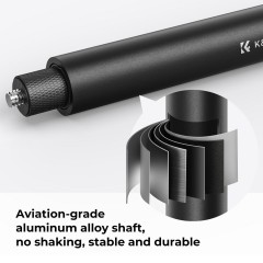 K&F Concept MS07 Invisible Selfie Stick 153cm for Insta360/GoPro/DJI Action (KF09.132) Black