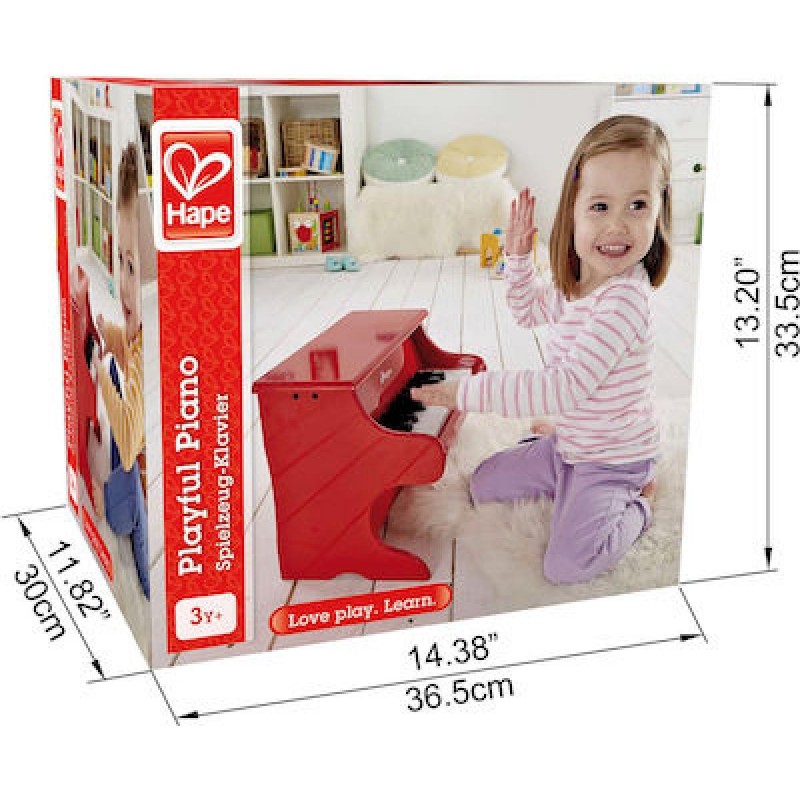 Hape Early Melodies Ξύλινο Πιάνο 18 Κλειδιά για 3+ Ετών (E0318)
