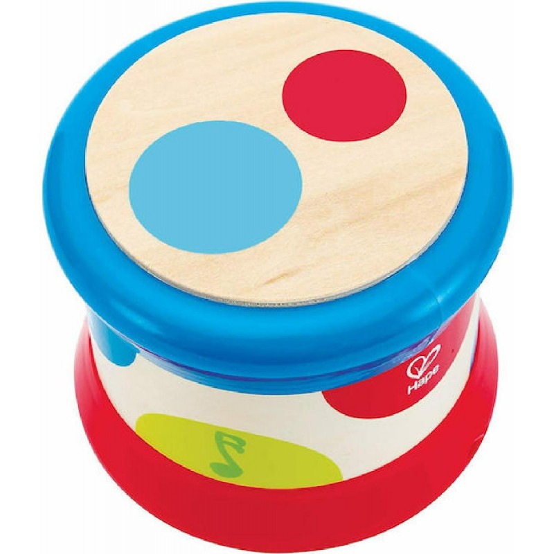 Hape Early Melodies Ξύλινο Τύμπανο με Μουσική για 6+ Μηνών (E0333)