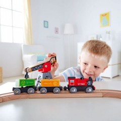 Hape Railway Cargo Delivery Loop Σιδηρόδρομος Φορτωεκφόρτωσης Εμπορευμαύτων E3731A
