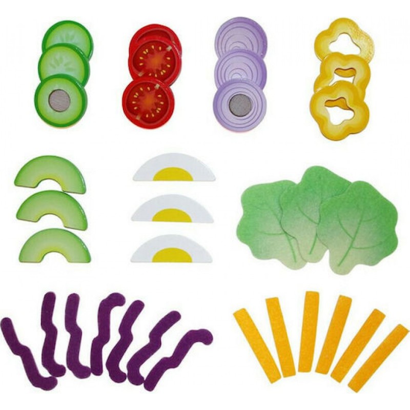 Hape Playfully Delicious Ξύλινο Σετ Σαλάτα Healthy Salad (E3174A)