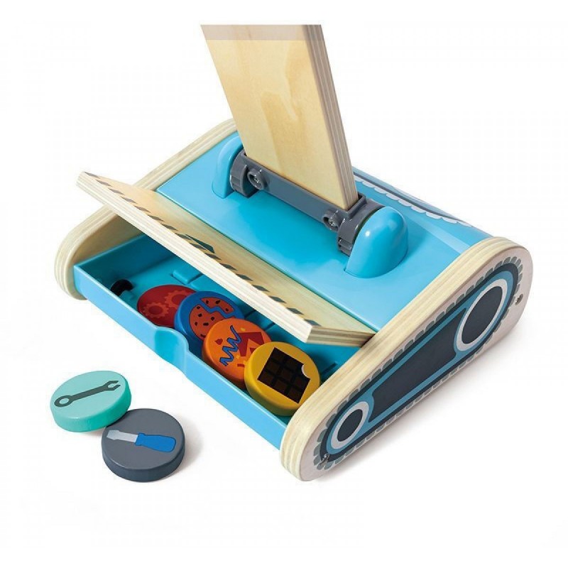 Hape Ηλεκτρική Σκούπα από Ξύλο για 2+ Ετών 7τμχ (E3056)