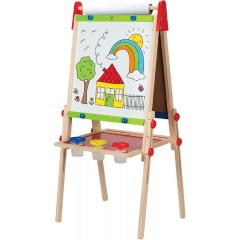 Hape All-in-One Πίνακας Καλλιτεχνίας με ρολό χαρτιού και αξεσουάρ (E2016)